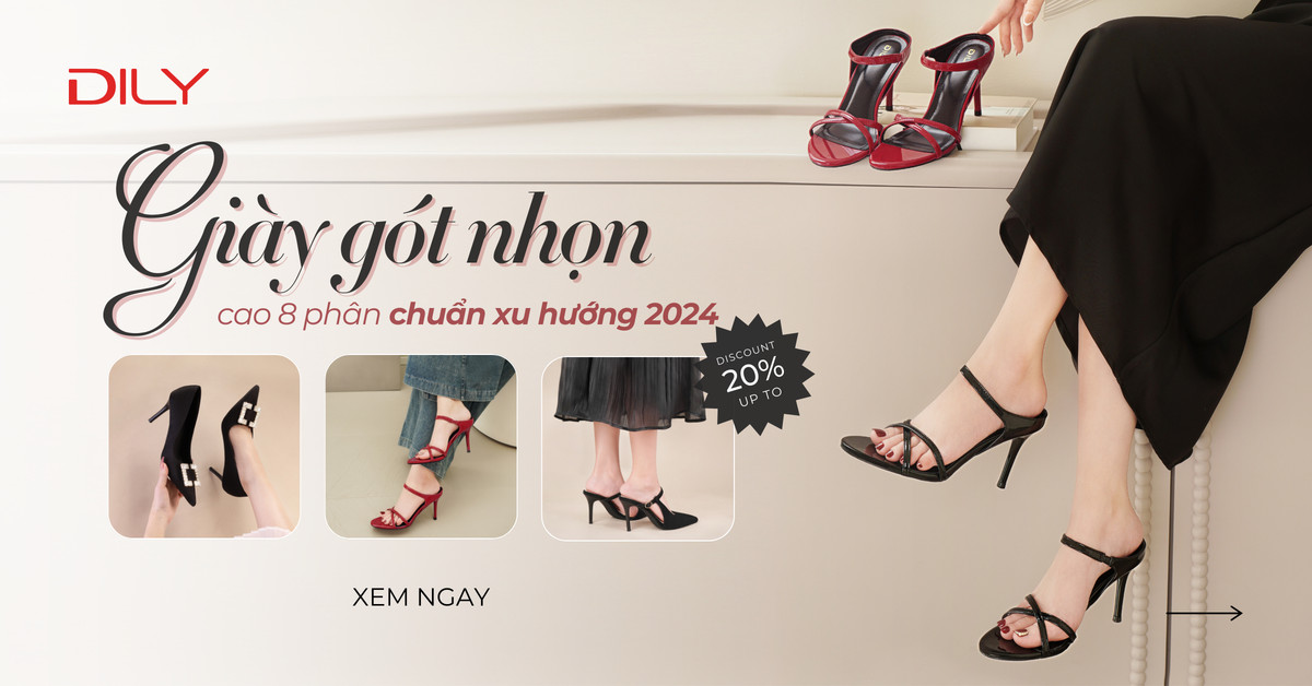 Bước đi tự tin, nâng tầm vóc dáng cùng 6 mẫu giày gót nhọn DILY