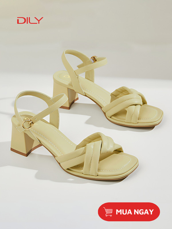 Sandal cao gót quai chéo thanh lịch AA0410 - DILY