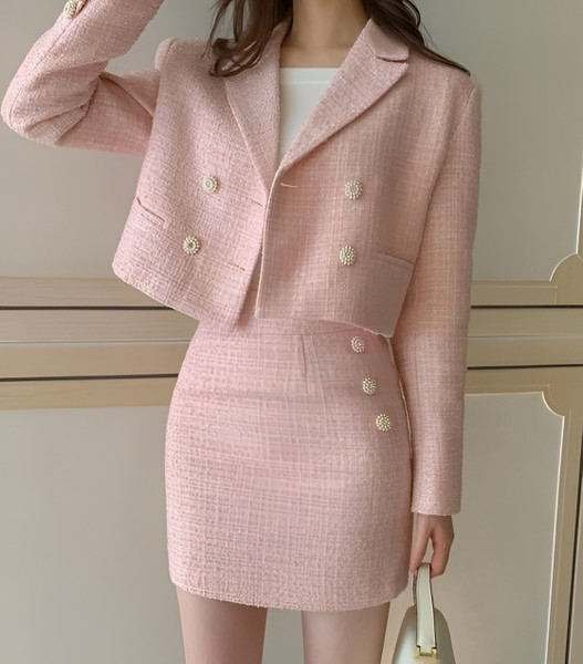 Vải tweed - Tăng độ thời thượng cho những outfit diện Tết