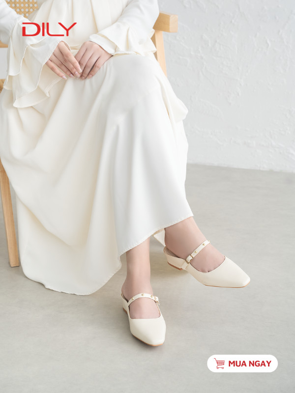 Guốc sục quai mảnh đính đá trẻ trung DL0588 - DILY