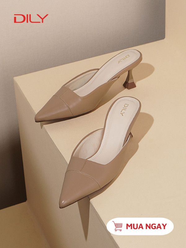 Giày mules nữ mũi nhọn thanh lịch, trẻ trung AA0500 - DILY