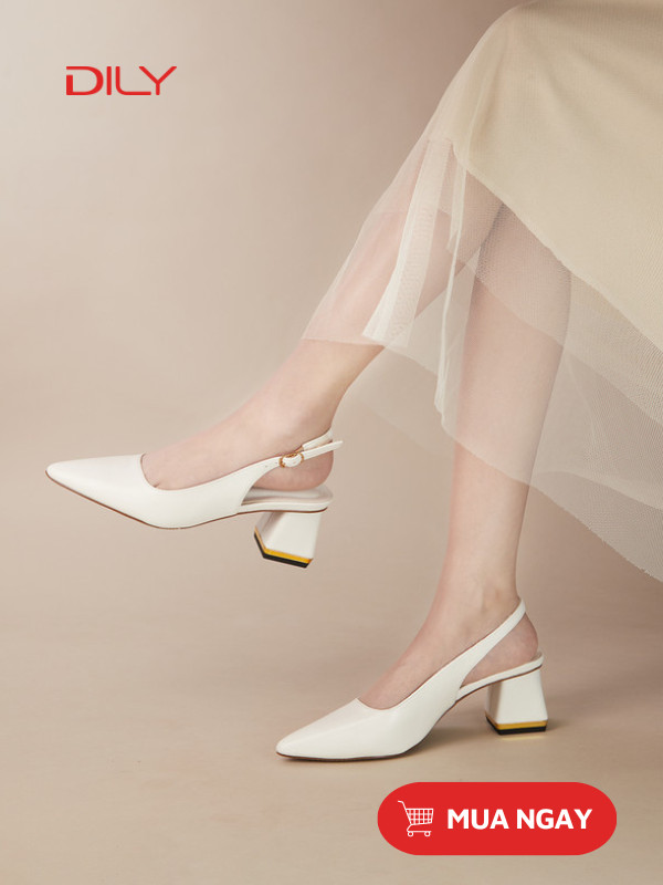 Slingback mũi nhọn thanh lịch AA0406