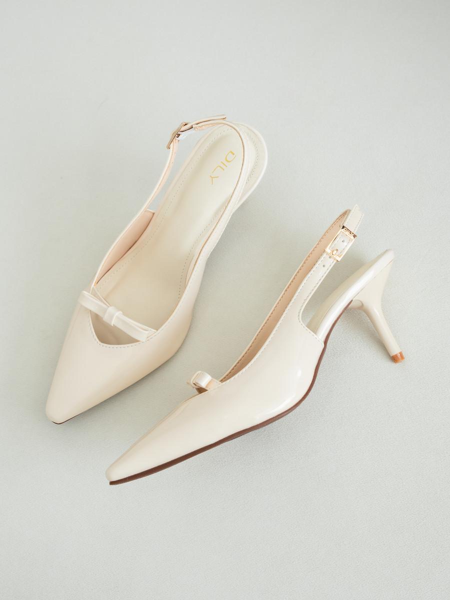 Giày Slingback DL0645 Kem