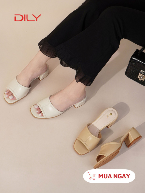 Guốc xinh quai ngang bản lớn che khuyết điểm chân AA0498 - DILY