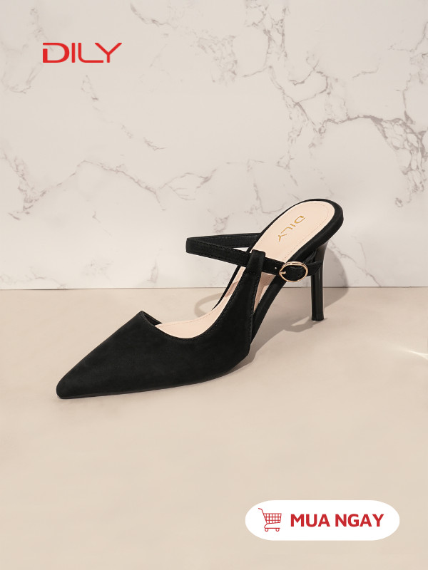 Mules mũi nhọn cut-out thời thượng AA0436 - DILY