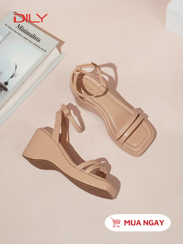 Sandal đế xuồng quai mảnh thanh lịch AA0495 - DILY