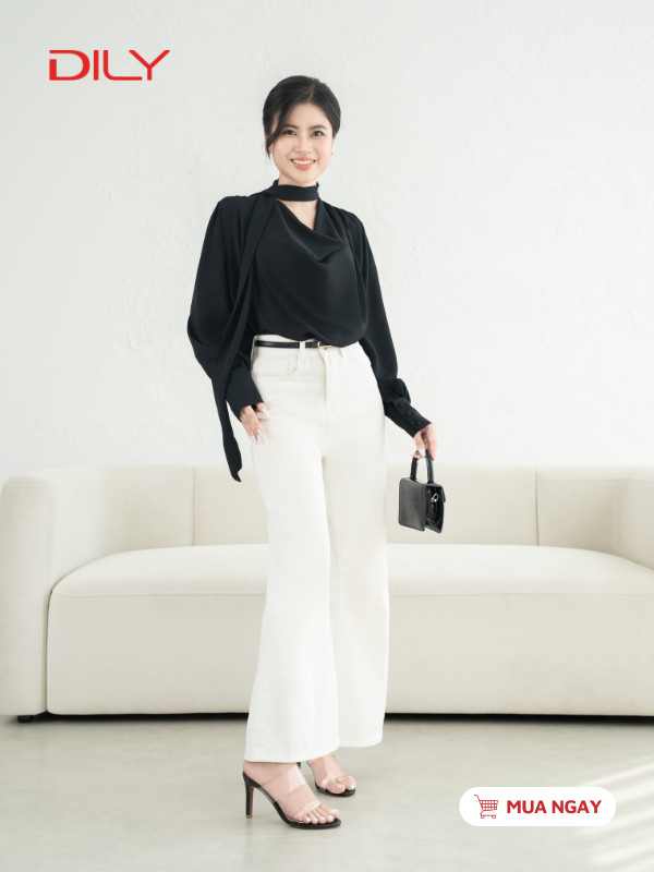 Guốc đế nhọn 8cm quai trong suốt sang trọng AA0384 - DILY