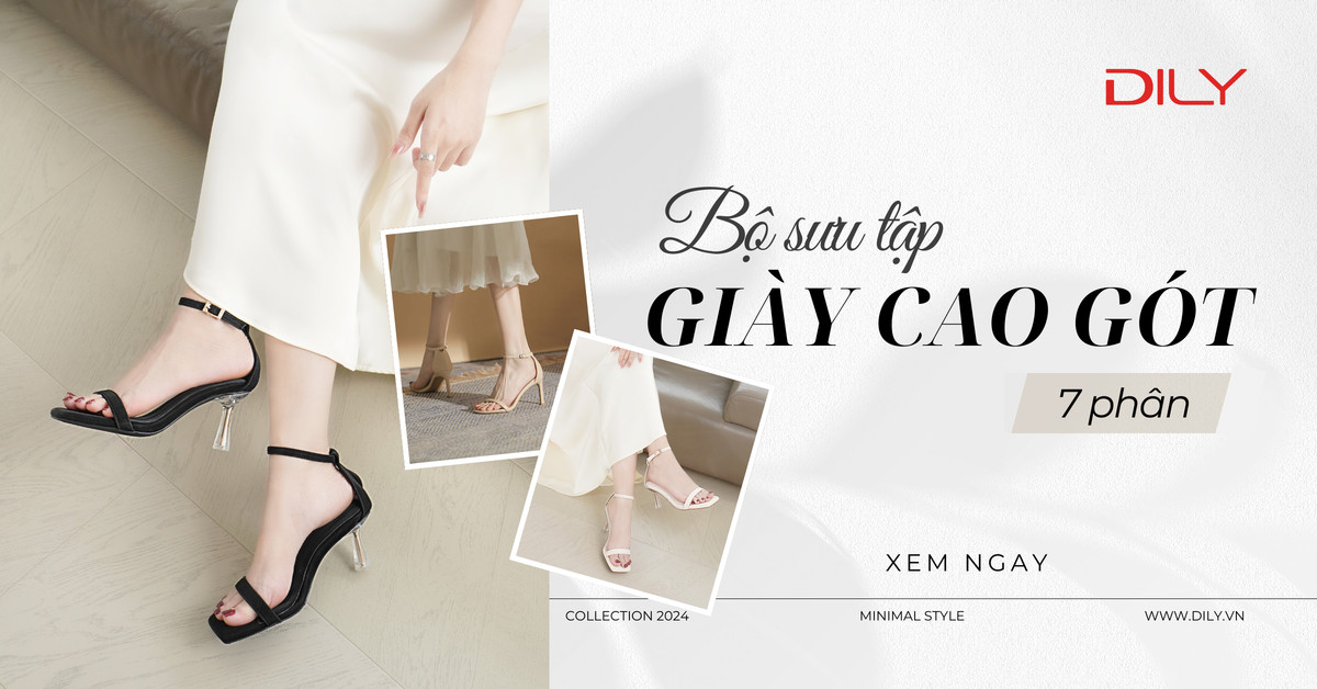 Giày cao gót 7cm - Bí quyết cho vóc dáng thon gọn