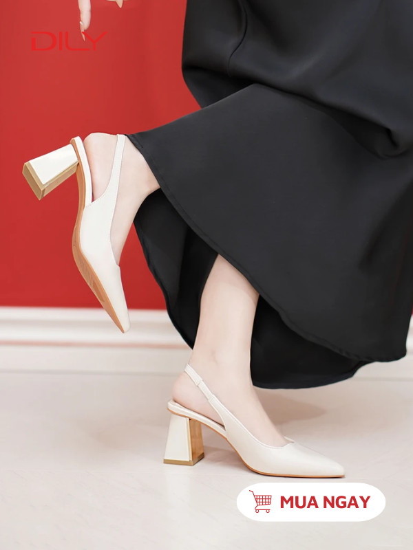 Giày slingback mũi nhọn thanh lịch AA0375 - DILY