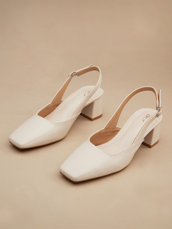 Giày Slingback AA0419 Trắng Kem