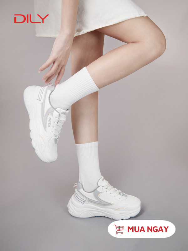 Giày thể thao chạy bộ đế cao siêu êm chân AG0035 - DILY