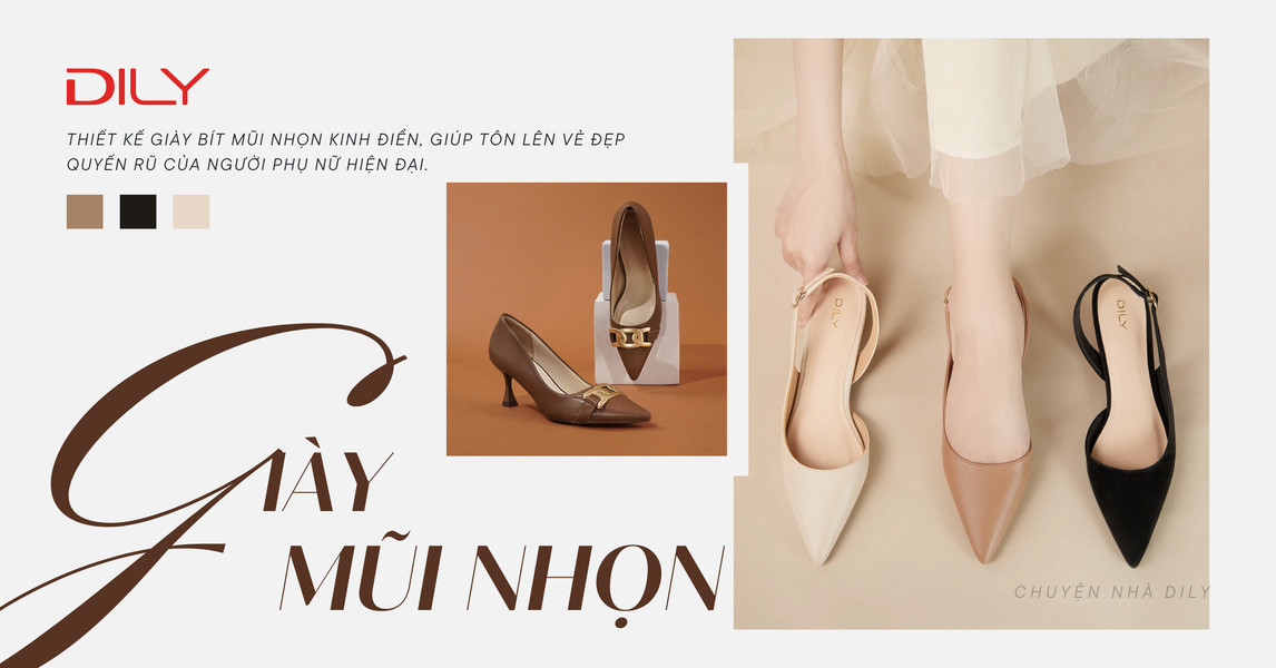 6 thiết kế giày bít mũi nhọn mang vẻ đẹp không bao giờ lỗi thời