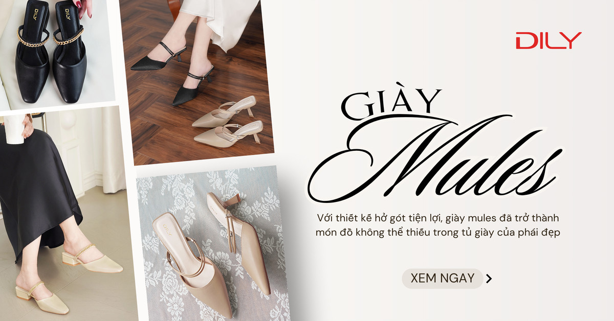 Giày Mules - Item nhất định phải có trong tủ giày