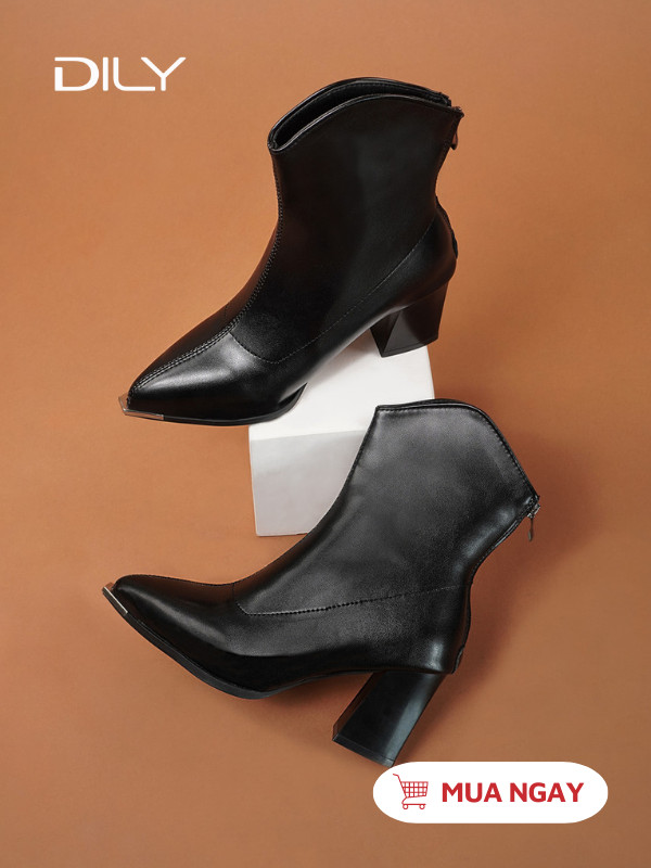 Boot cao gót cổ thấp thời thượng AG0143 - DILY