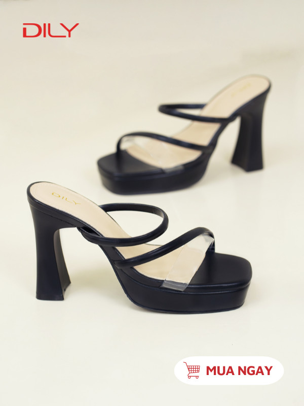Guốc cao gót đế đúp quai mảnh tôn dáng DL0605 - DILY