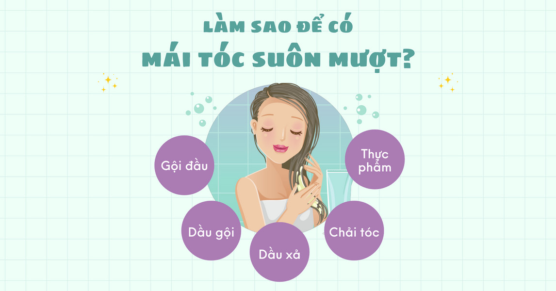 Bí kíp chăm sóc tóc suôn mượt đơn giản tại nhà