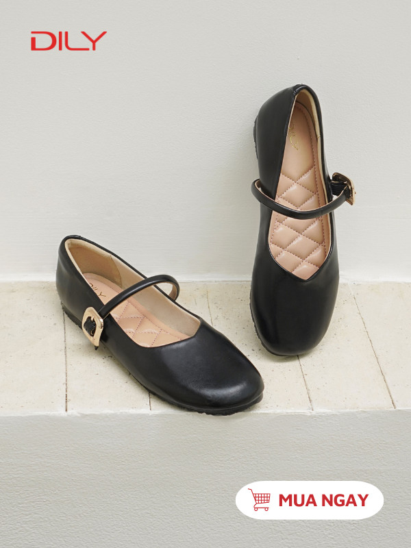 Giày búp bê mũi tròn quai mảnh cực xinh AA0438 - DILY