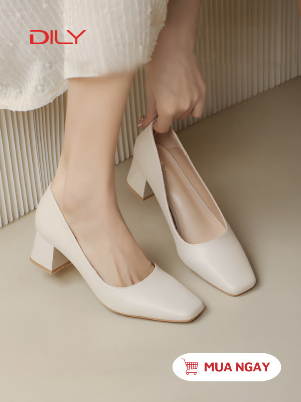 Giày cao gót công sở nữ basic, chất da siêu êm chân AA0388 - DILY