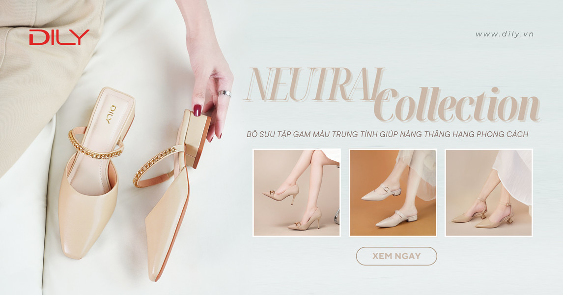 Nắm trọn phong cách thanh lịch cùng BST giày màu kem DILY
