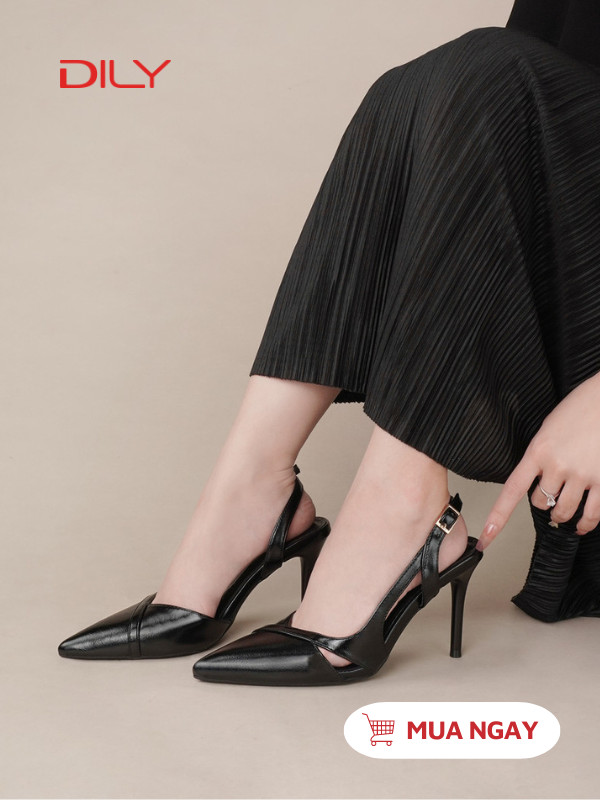 Giày cao gót slingback thiết kế cut-out thời thượng AA0478 - DILY