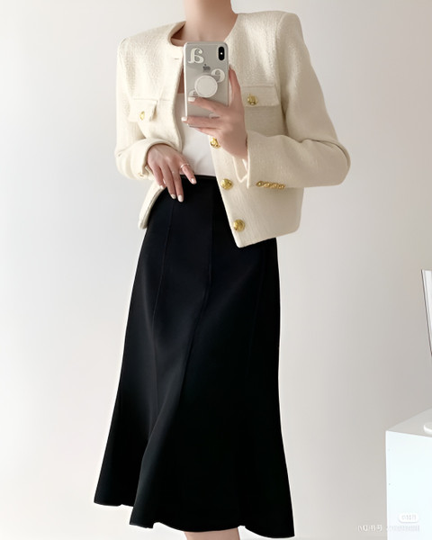 Vải tweed - Tăng độ thời thượng cho những outfit diện Tết