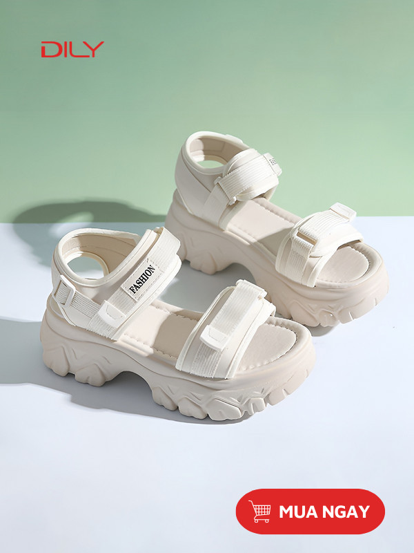 Giày xăng đan nữ đế cao năng động, trẻ trung AG0086 - DILY
