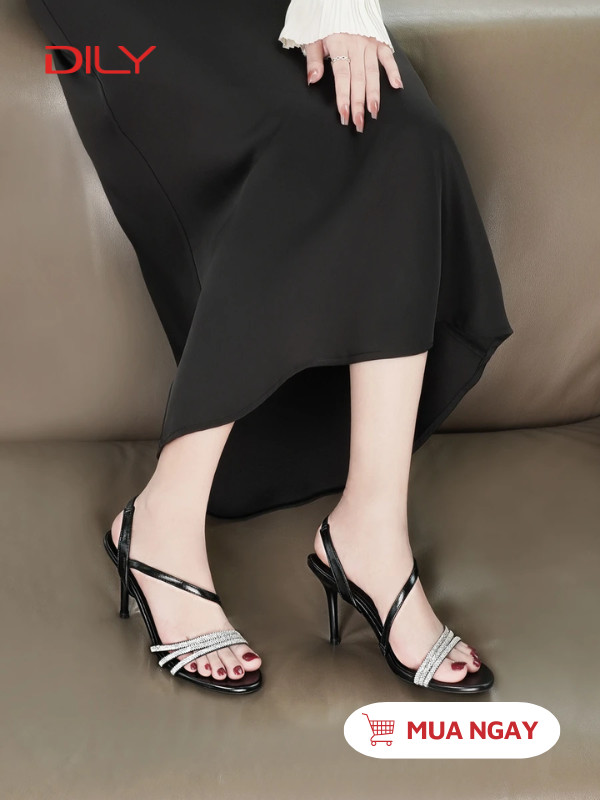 Giày đi tiệc quai đính đá lấp lánh DL0550 - DILY
