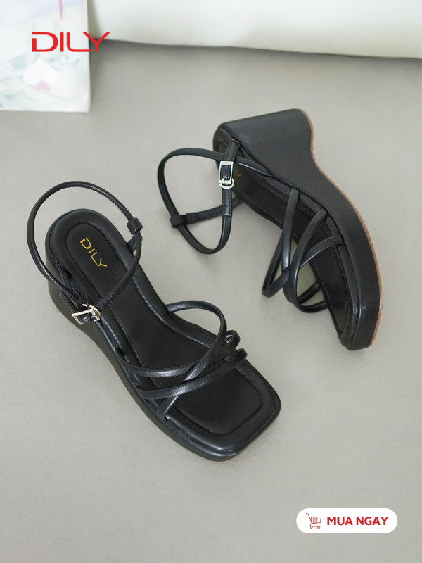 Sandal đế xuồng quai mảnh trẻ trung AA0494 - DILY