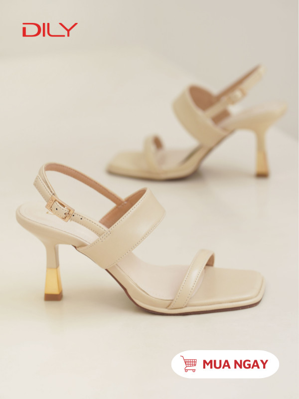 Sandal cao gót quai ngang sang trọng DL0536 - DILY