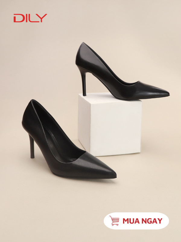 Giày cao gót mũi nhọn basic AA0445 - DILY