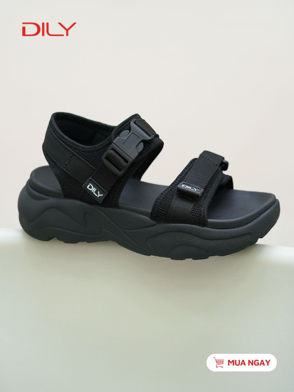 Giày sandal quai ngang thiết kế khóa cài năng động DL0576 - DILY