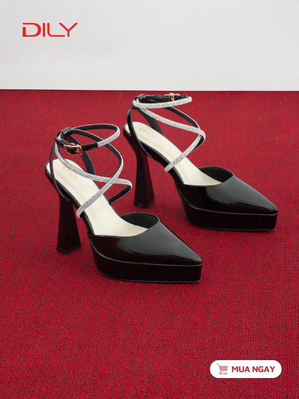 Giày đế đúp mũi nhọn cao 11cm sang trọng DL0646 - DILY