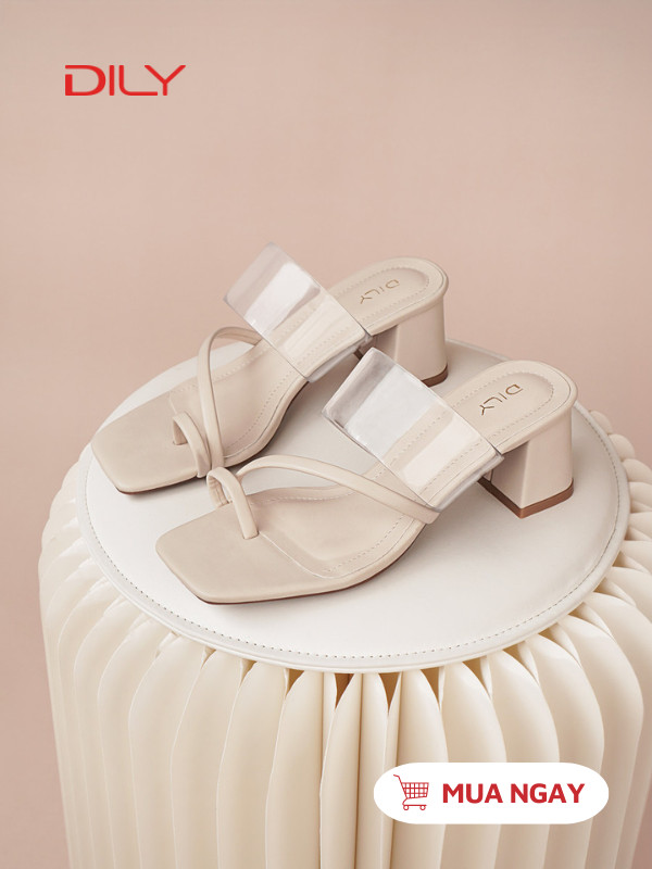Dép guốc xỏ ngón quai trong suốt tôn chân AA0513 - DILY