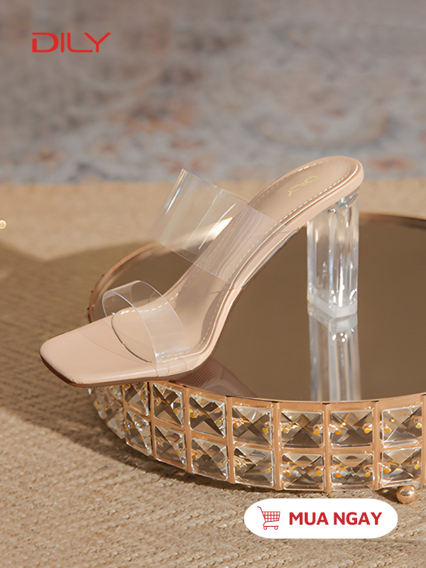 Dép guốc quai trong tôn chân thanh lịch AA0396 - DILY