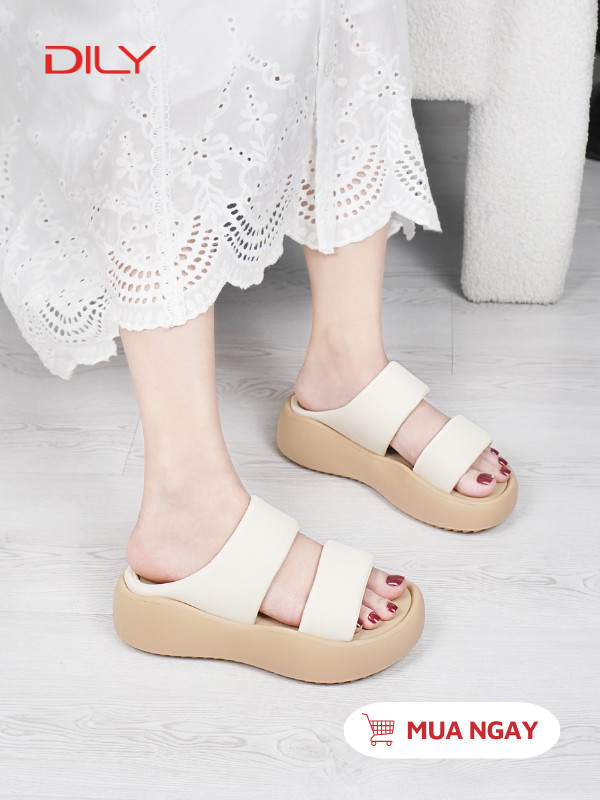 Dép bánh mì quai ngang đế chống trượt cao cấp AG0161 - DILY