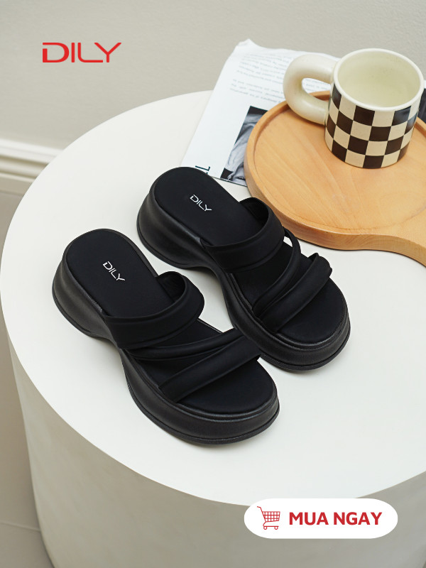 Dép đế độn mũi tròn thiết kế quai xinh xắn AG0152 - DILY