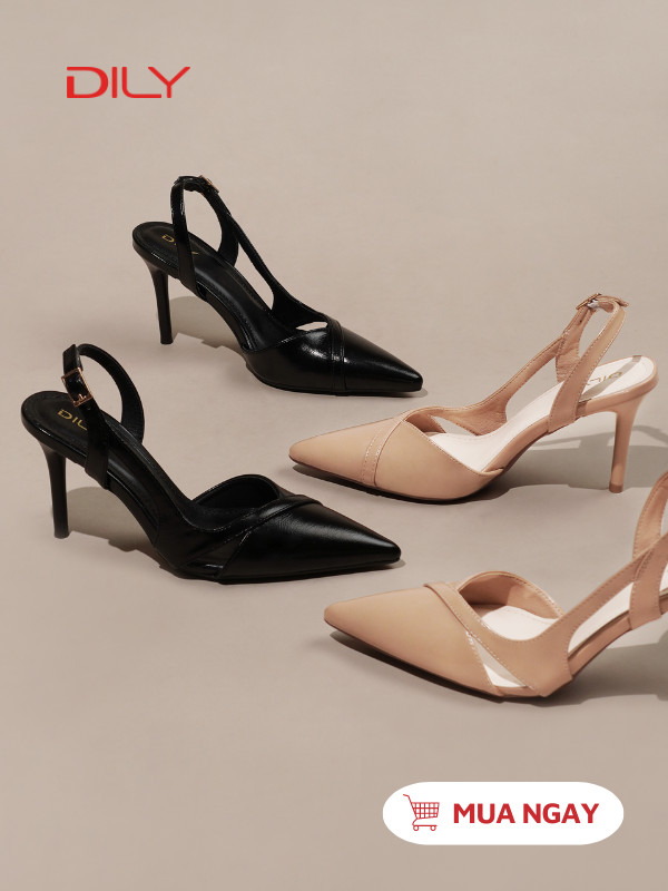 Giày slingback thiết kế cut-out thời thượng AA0478 - DILY