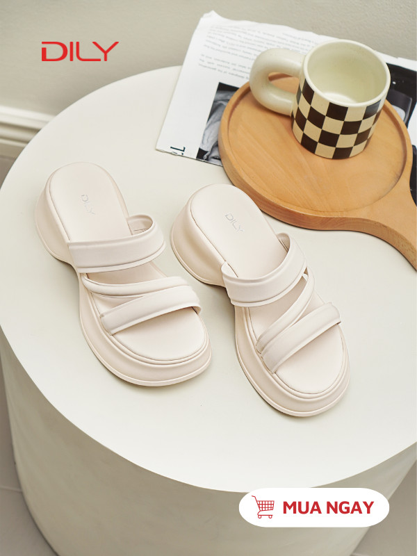 Dép bánh mì quai đế cao 6cm tôn dáng cực xinh AG0152 - DILY