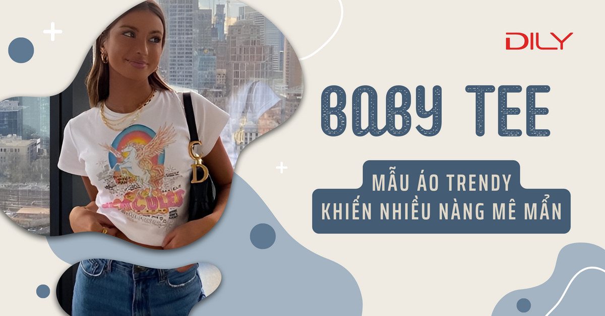 Baby tee - Mẫu áo trendy đánh dấu sự quay lại của style Y2K