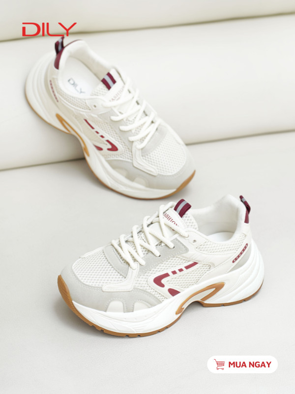 Sneaker chunky tôn dáng, thiết kế phối màu trẻ trung AG0189 - DILY