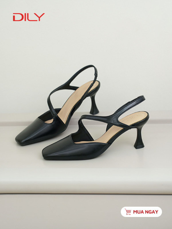 Giày slingback mũi vuông DL0558 - DILY
